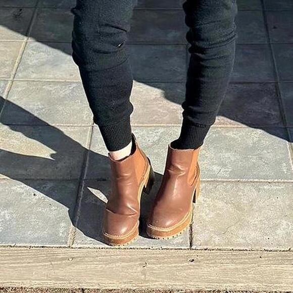 MIA Brown Chelsea Platform Ankle Boots | Women’s 9 - Picture 5 of 6